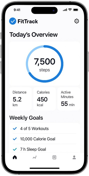 mockup from the mobile version