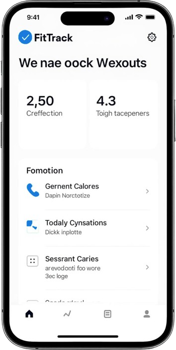 mockup from the mobile version